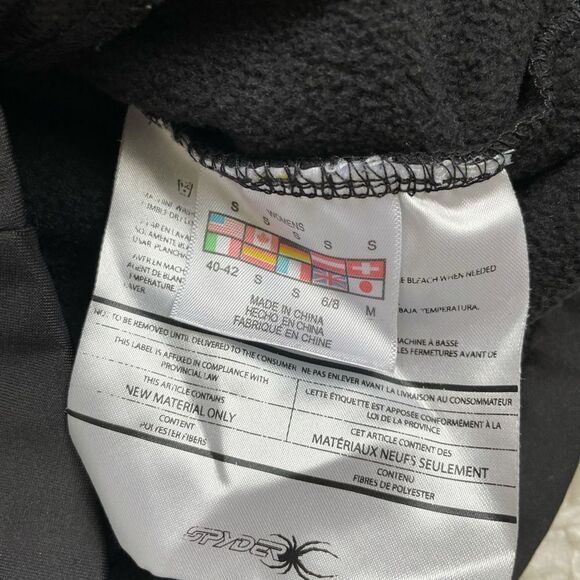 Spyder Hooded Fleece Base Layer Full Zip Jacket - Picture 5 of 6